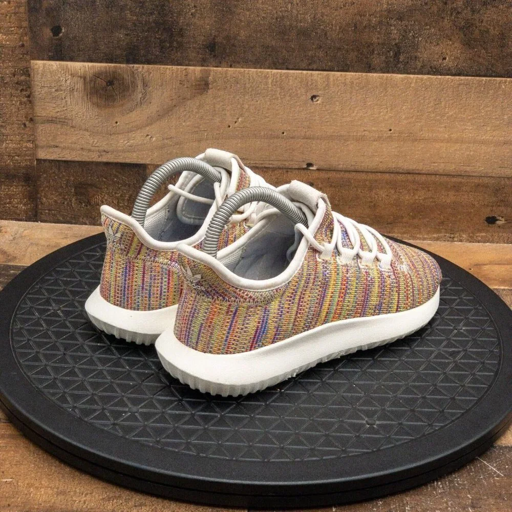 ADIDAS TUBULAR KIDS ATHLETIC SHOES RUNNING MULTICOLOR GYM LOW LACE UP SIZE 5
